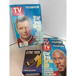 1996 TV Guide Star Trek 30th Anniversary Complete 4 Magazine Set NO LABELS